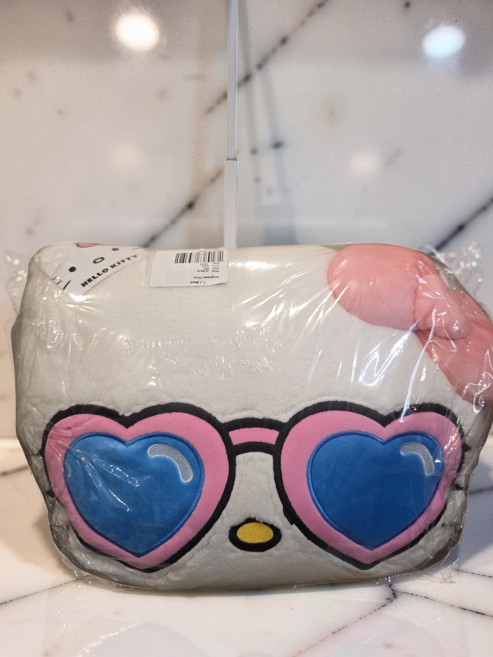 Sanrio Hello Kitty Heart Sunglasses Pillow NWT